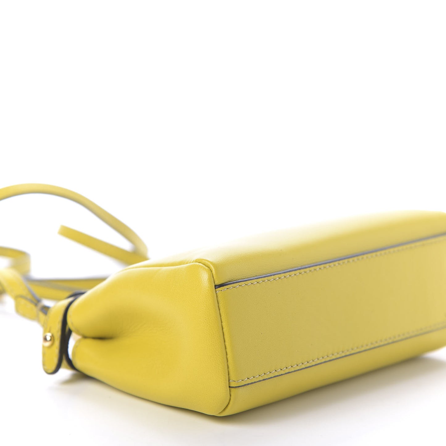 Shiny Nappa Micro Peekaboo Iconic Satchel Lime