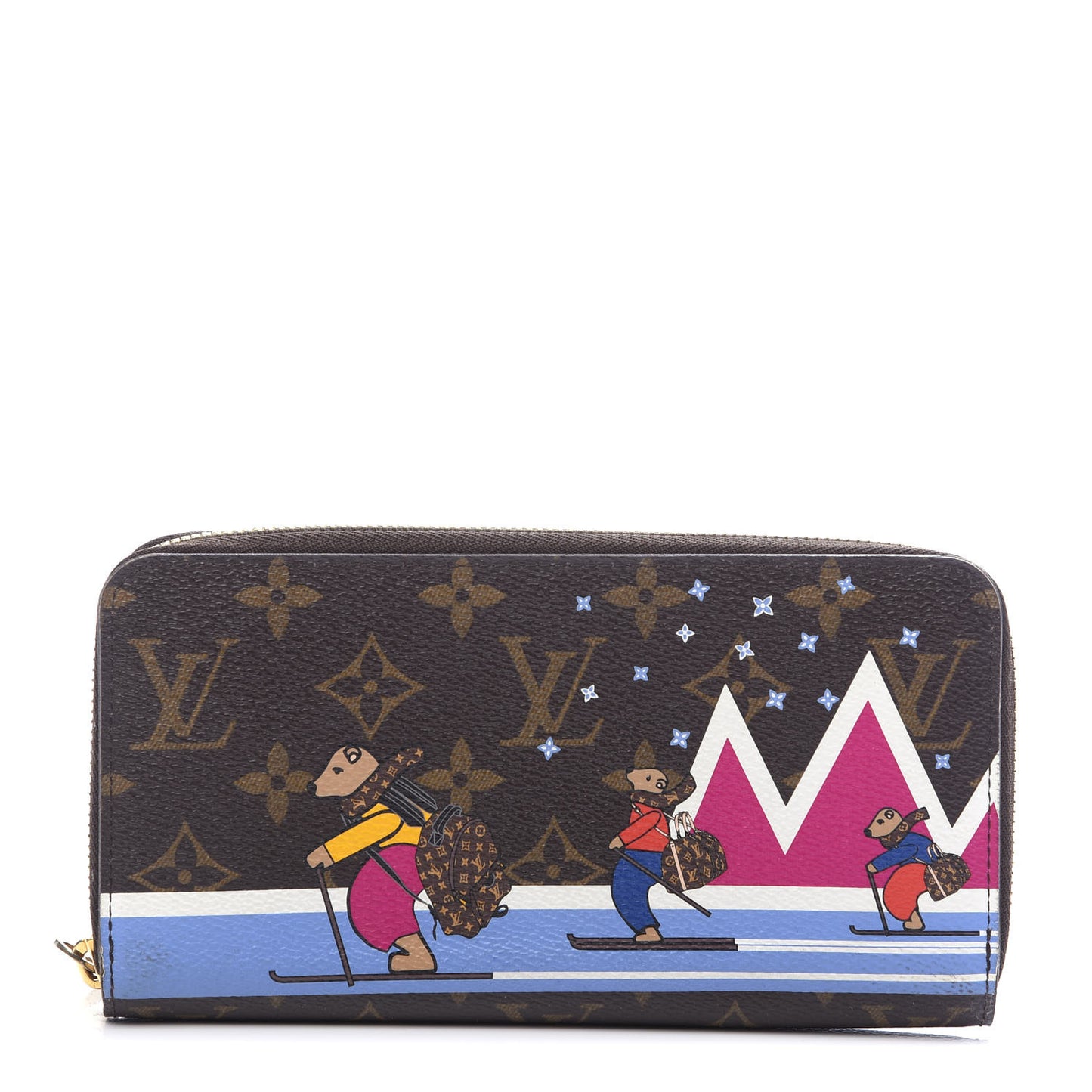 Monogram 2018 Christmas Animation Zippy Wallet