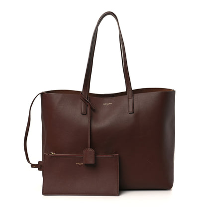 Saint Laurent Calfskin Large Shopping Tote Old Brandy 1 of 12