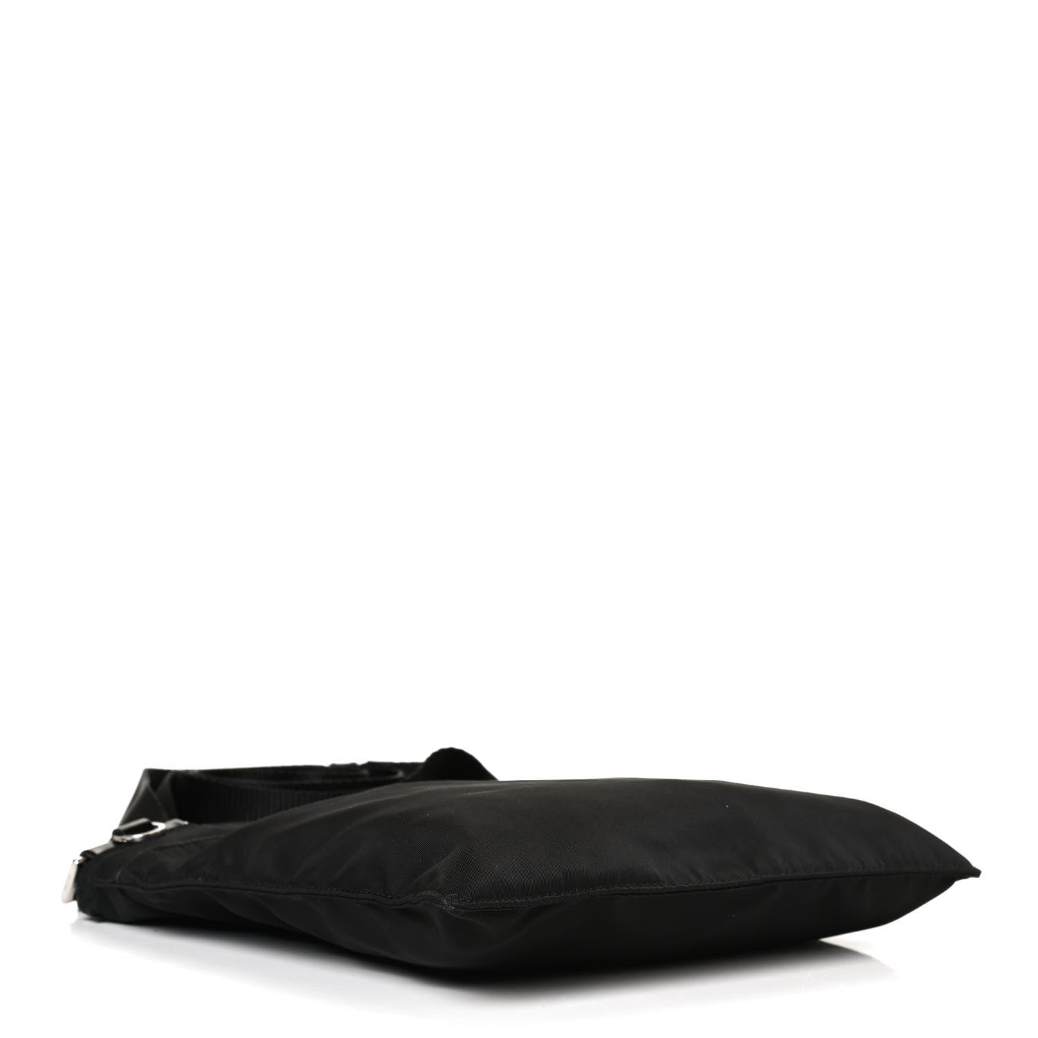 Prada Nylon Vela Flat Messenger Bag Black 4 of 10