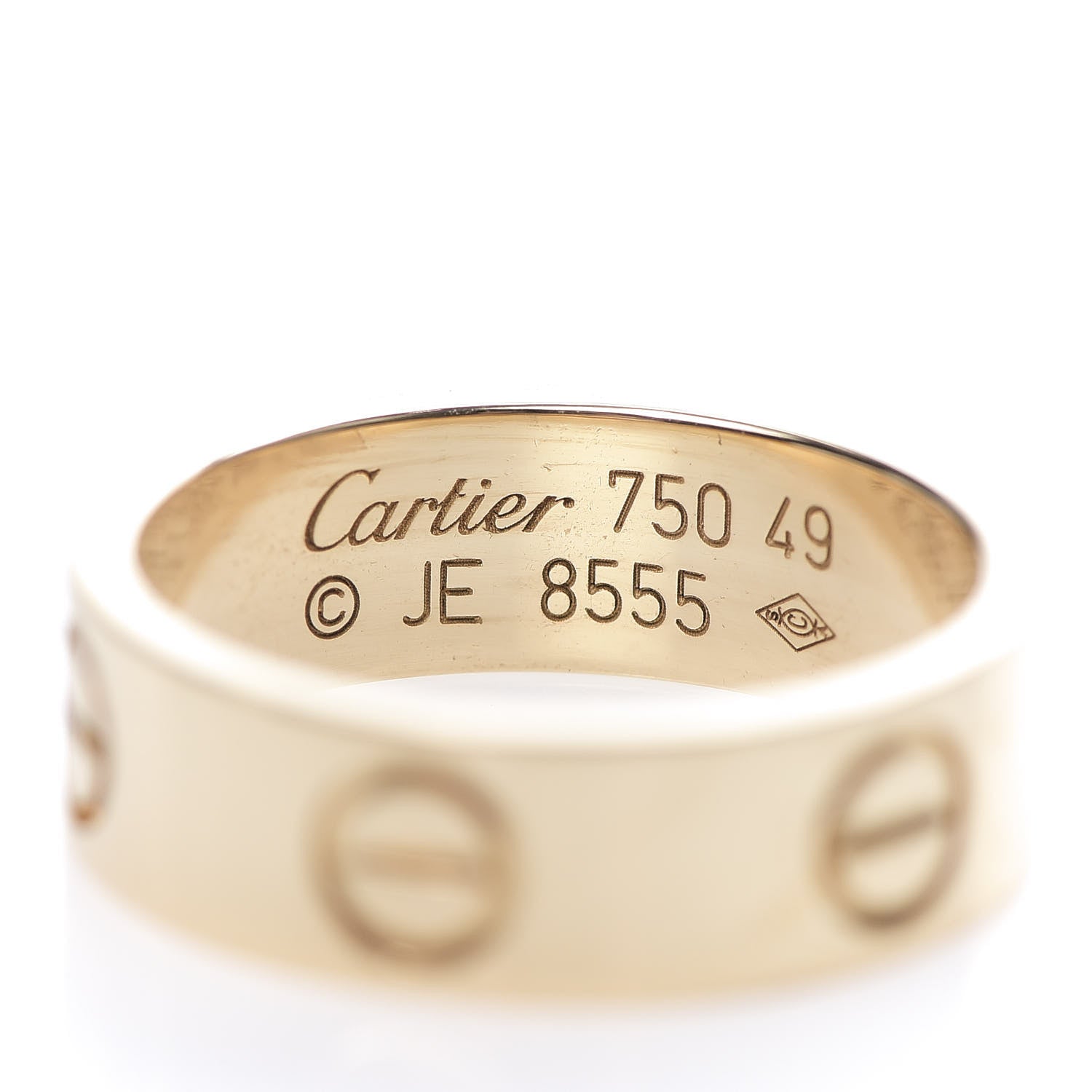 Cartier 18K Yellow Gold 5.5mm LOVE Ring 49 4.75 4 of 4