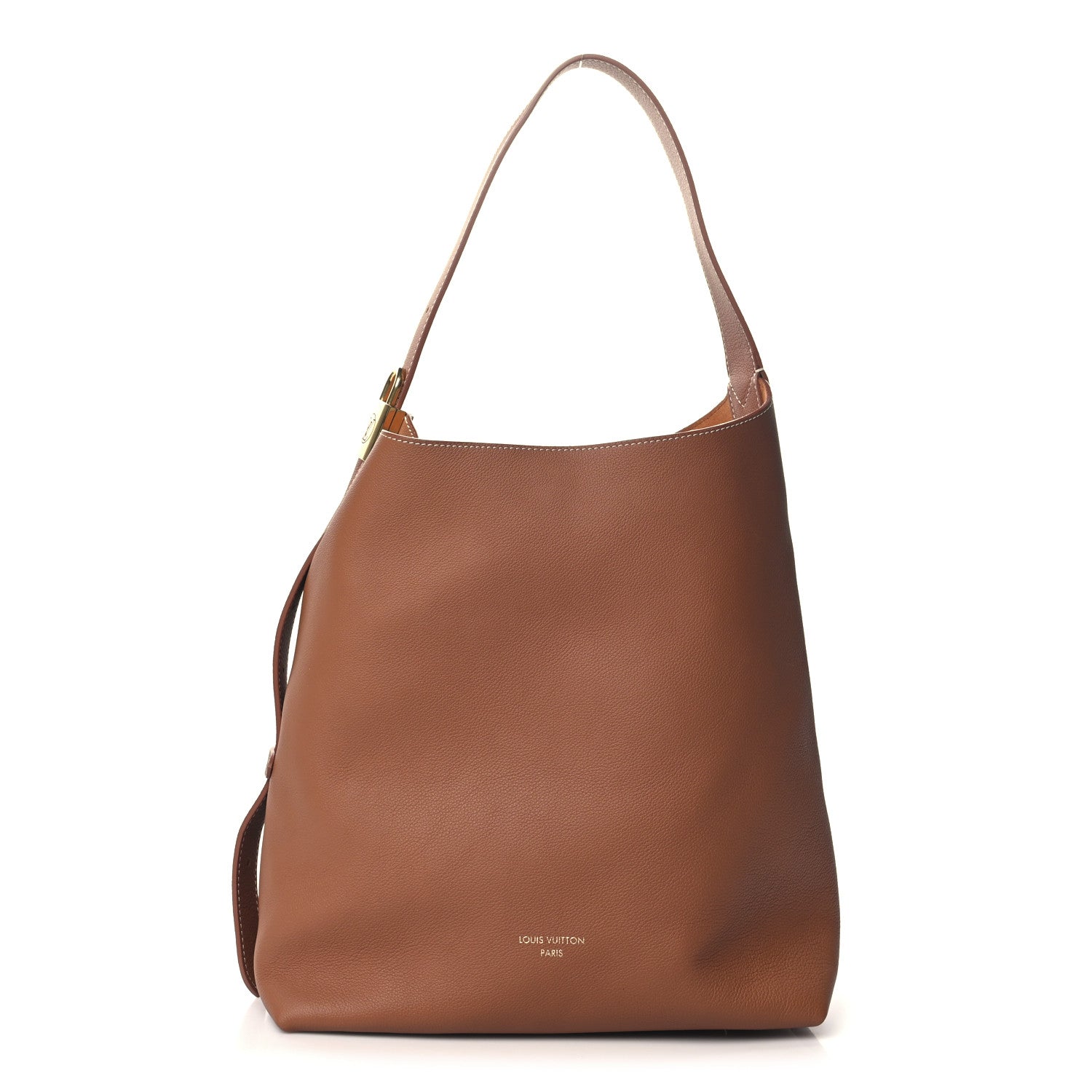 Louis Vuitton Grained Calfskin Low Key Hobo MM Cognac 1 of 10