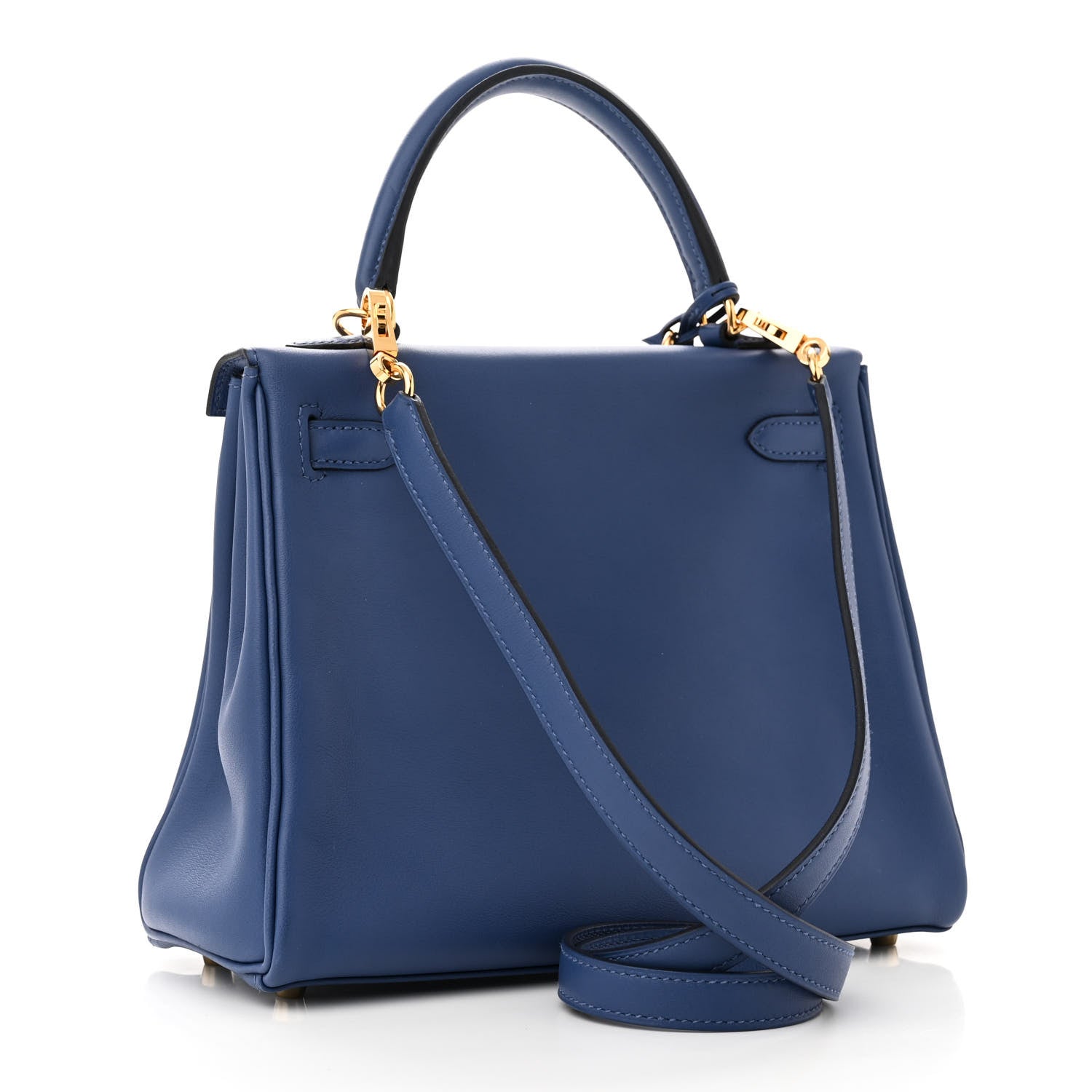 Hermes Swift Kelly Retourne 25 Bleu Brighton 2 of 10