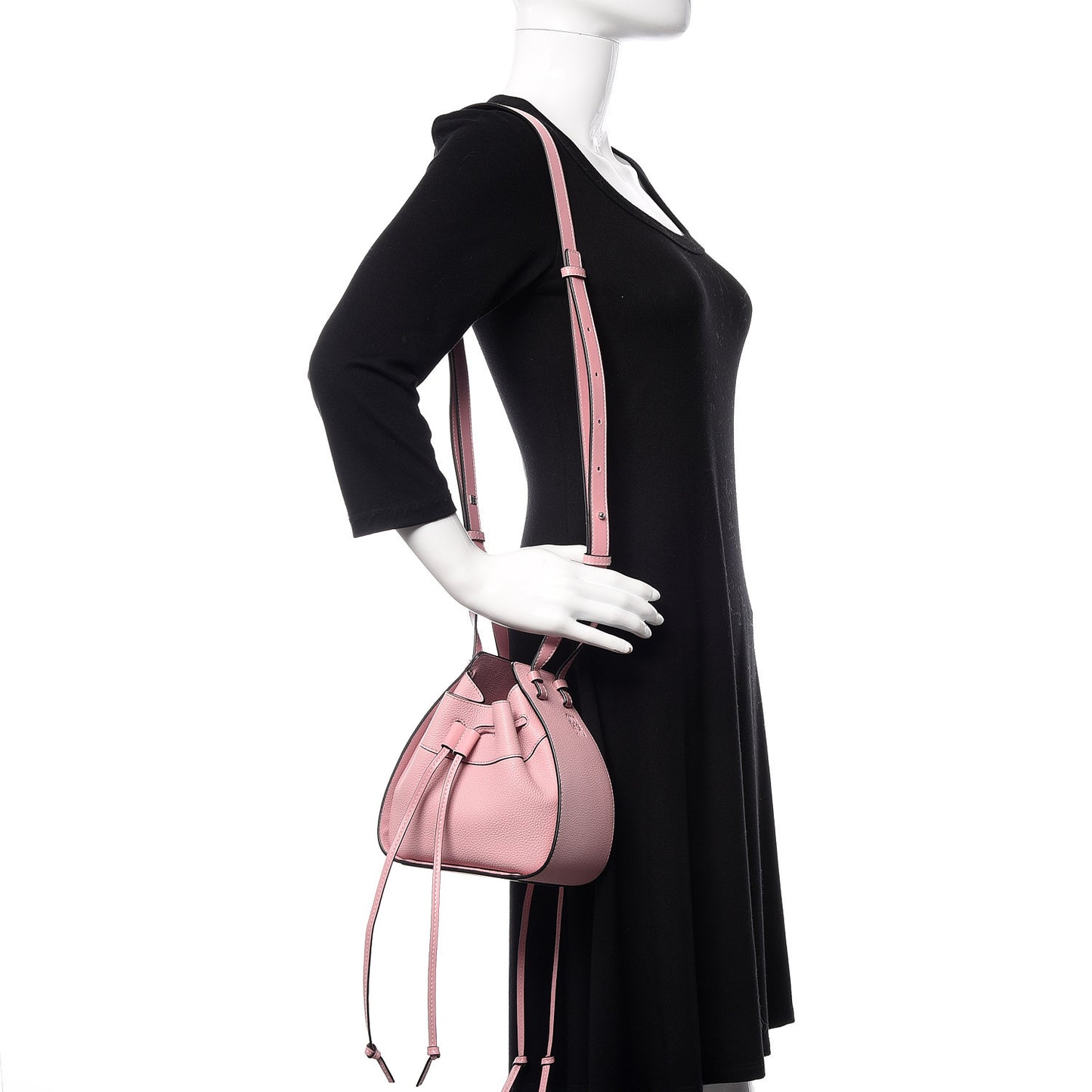 Calfskin Mini Hammock Shoulder Bag Pastel Pink