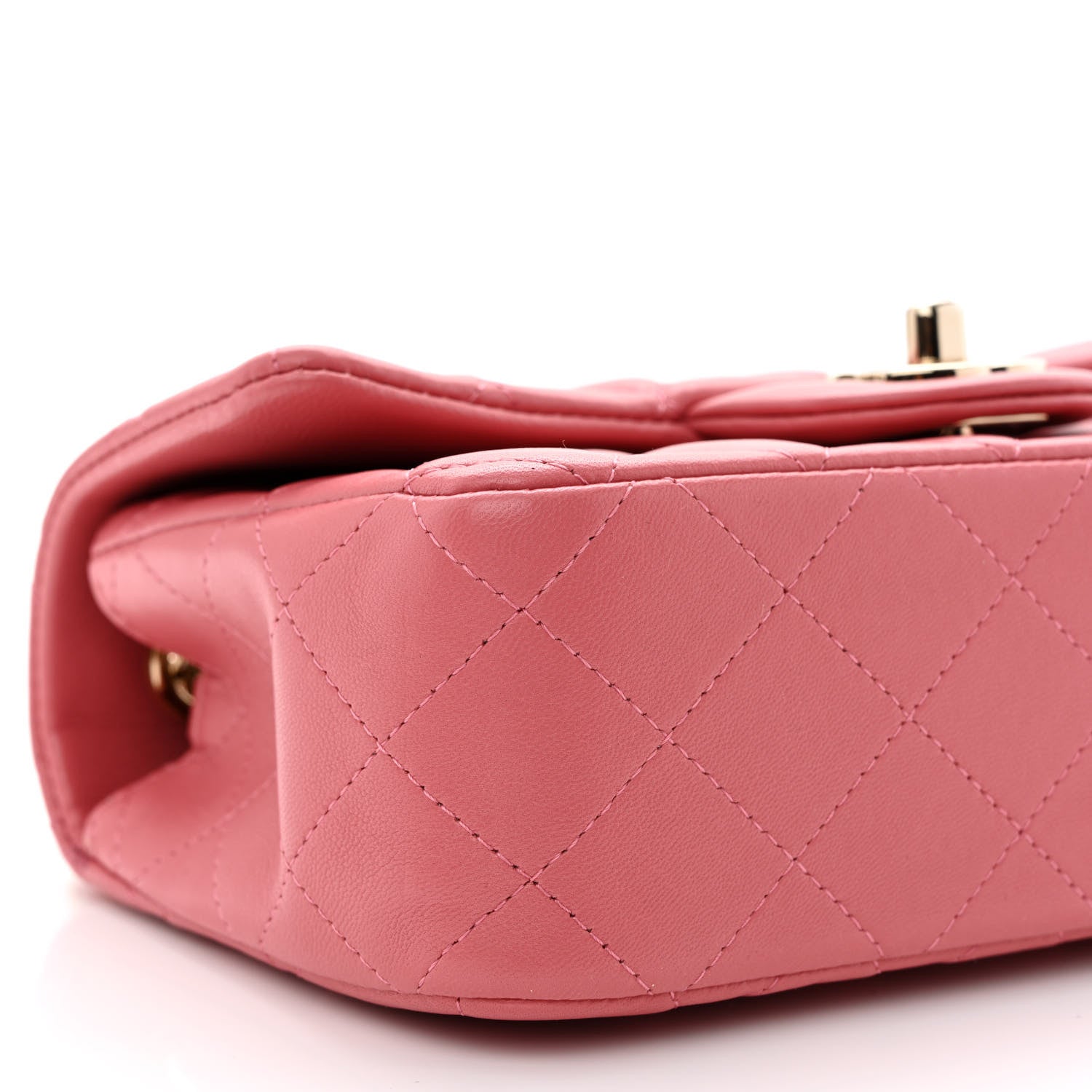 Chanel Lambskin Quilted Valentine Charms Mini Rectangular Flap Pink 9 of 13