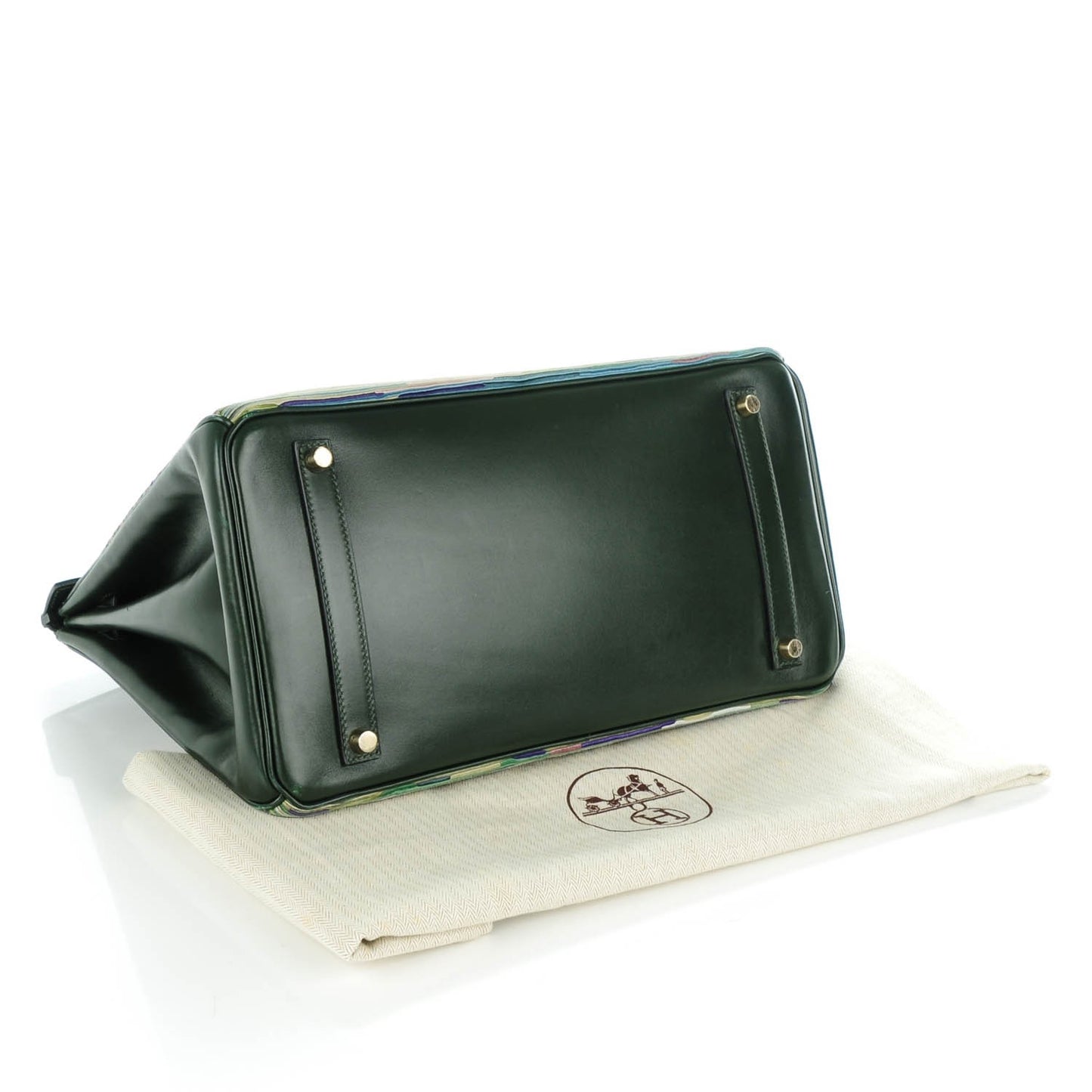 Box Vibrato Birkin 35 Vert Fonce