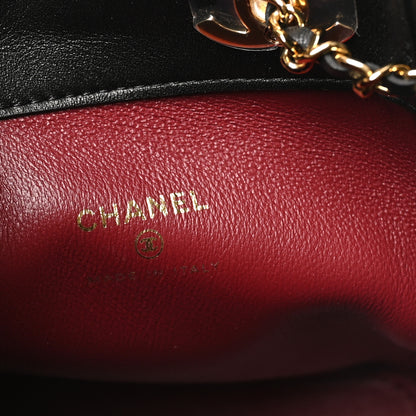 Chanel Pony Hair Cheetah Printed CC Chain Bucket Bag Light Beige Black 5 of 10