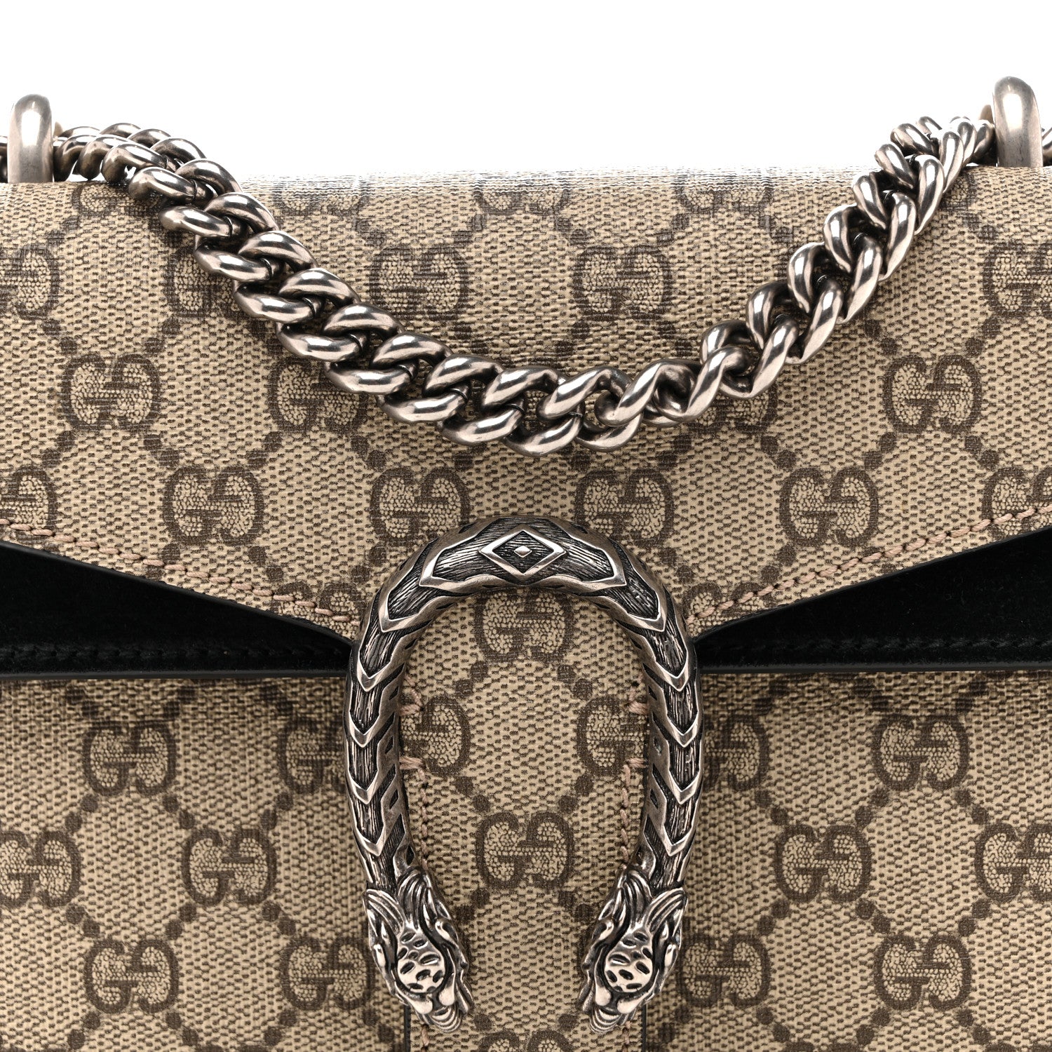 Gucci GG Supreme Monogram Mini Dionysus Shoulder Bag Black 8 of 13