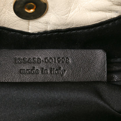 Saint Laurent Calfskin Pleated Mombasa Hobo Off White 6 of 9