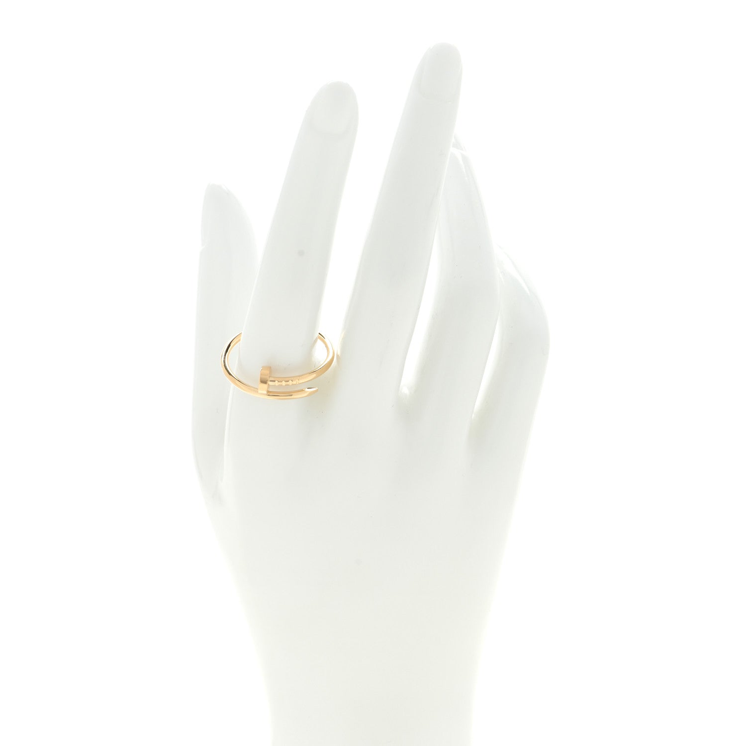 Cartier 18K Yellow Gold Small Juste Un Clou Ring 64 10.75 2 of 5