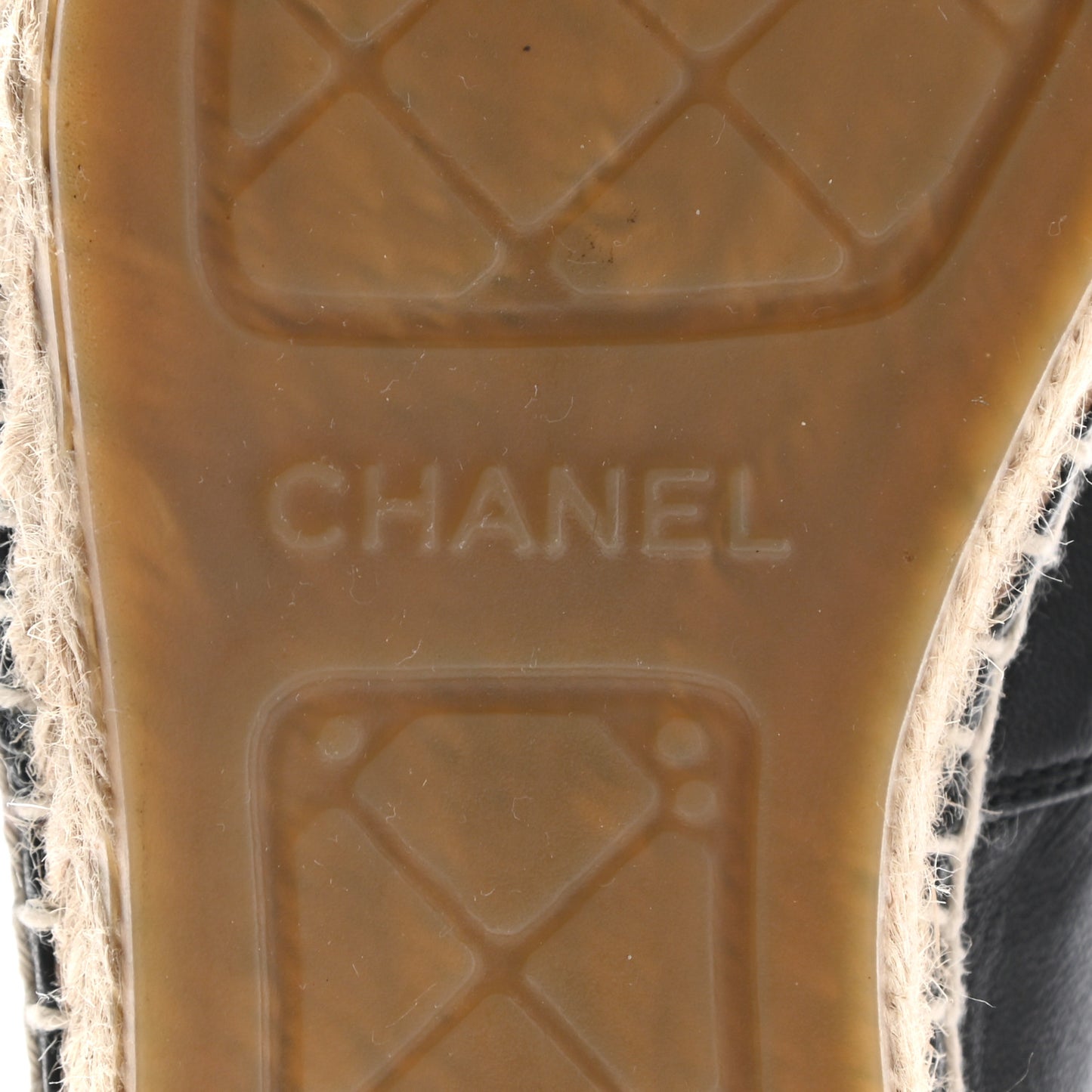 Lambskin CC Espadrilles 38 Black
