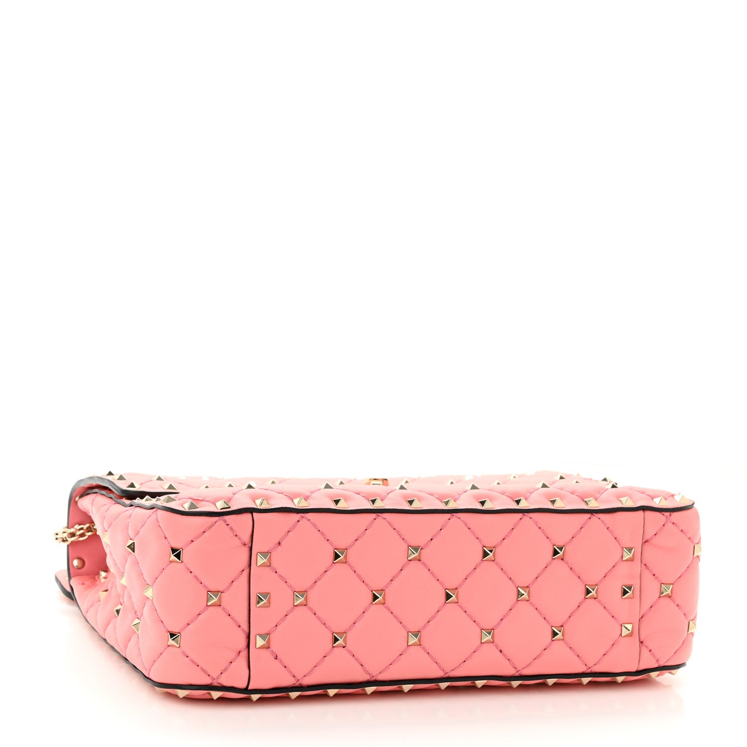 Valentino Garavani Nappa Medium Rockstud Spike Shoulder Bag Paradise Rose 4 of 9