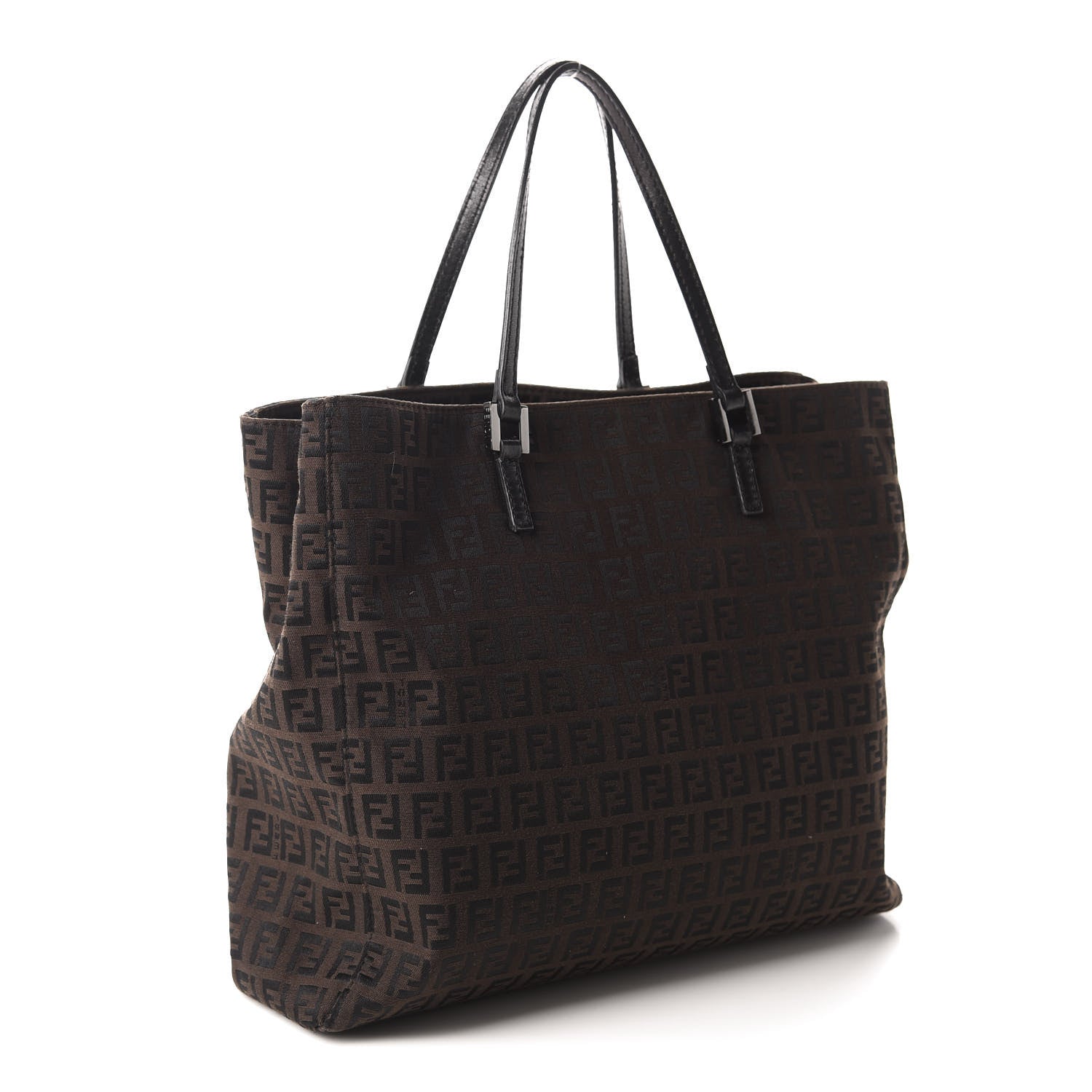 Fendi Zucchino Small Tote Tobacco 3 of 11