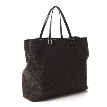 Fendi Zucchino Small Tote Tobacco 3 of 11