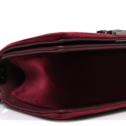 Chanel Velvet Quilted Small Boy Flap Burgundy 9 of 10