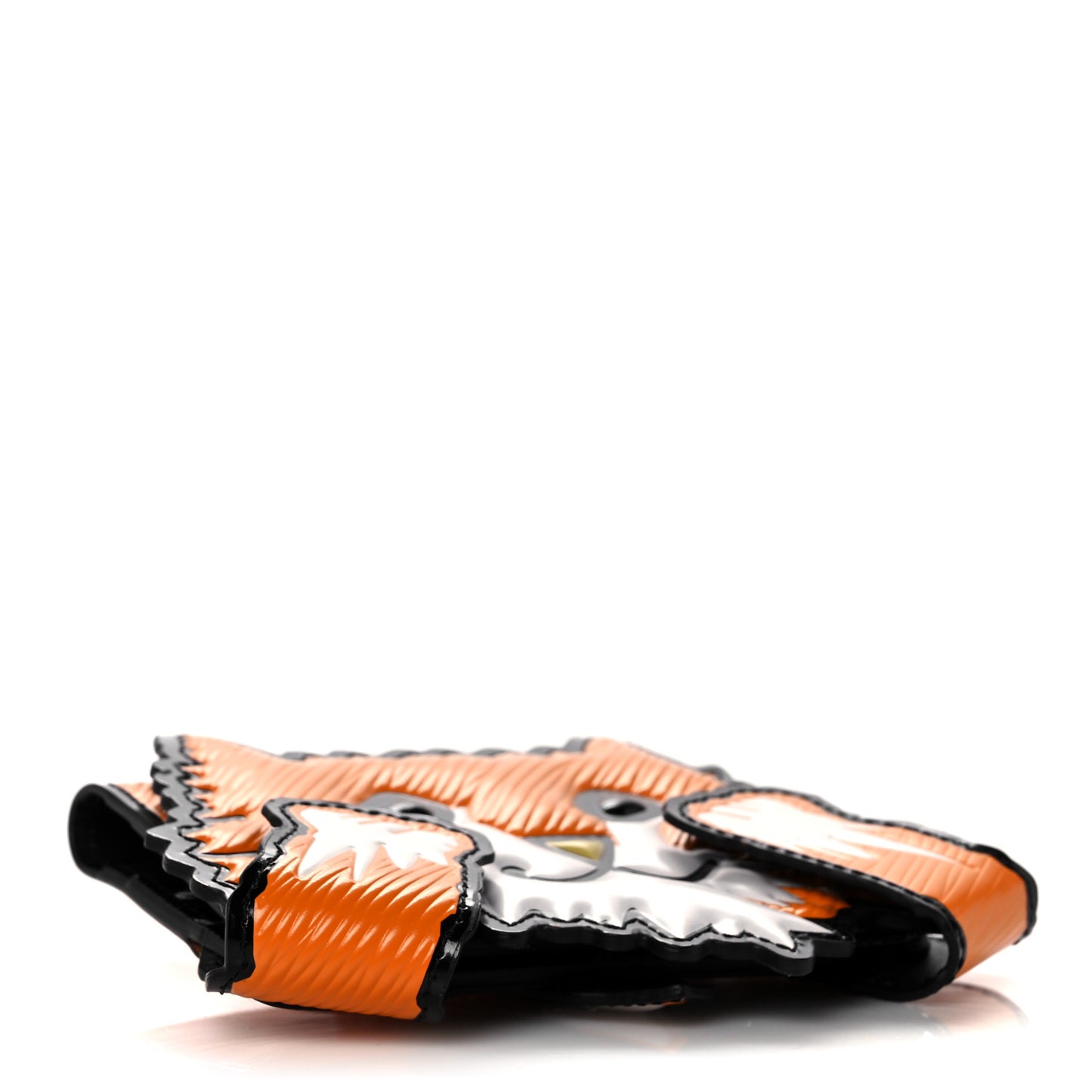 Epi Calfskin Grace Catogram Cat Card Holder Orange