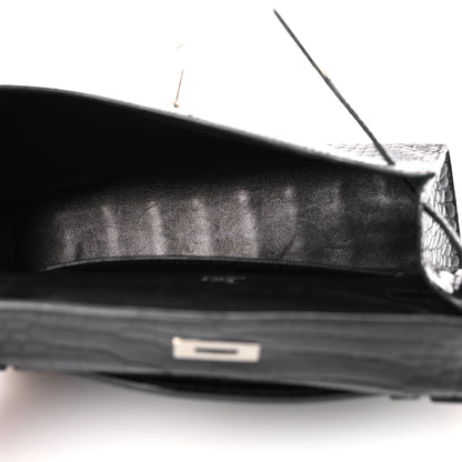 Hermes Shiny Alligator Kelly Pochette Black 5 of 13