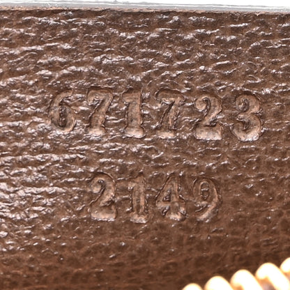 Gucci GG Supreme Monogram Web Ophidia Zip Card Case Brown 8 of 9