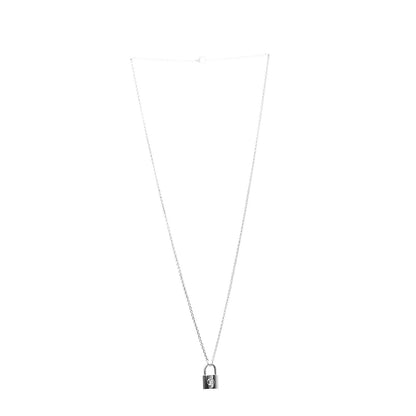 Louis Vuitton Sterling Silver Lockit Necklace 2 of 7