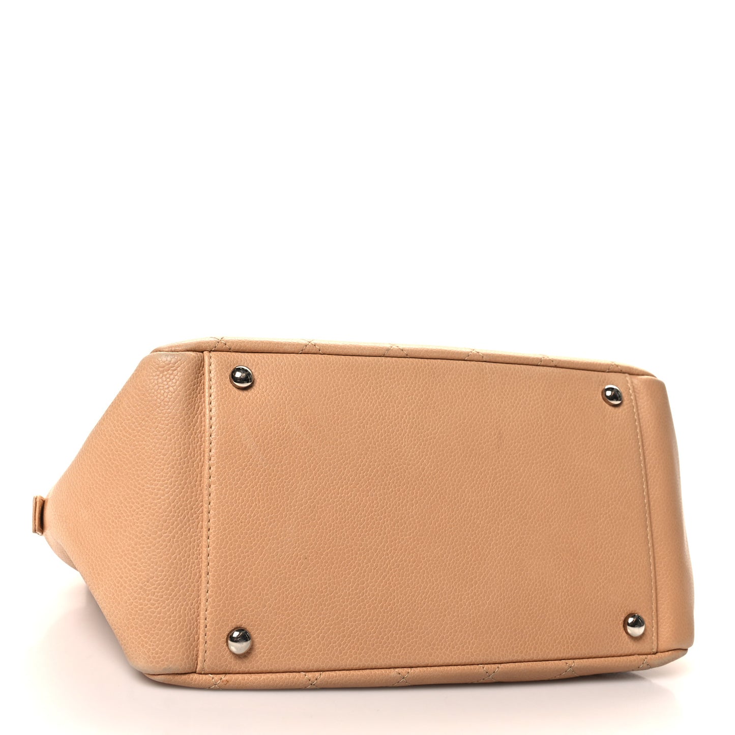 Caviar Quilted Petit Timeless Tote PTT Beige