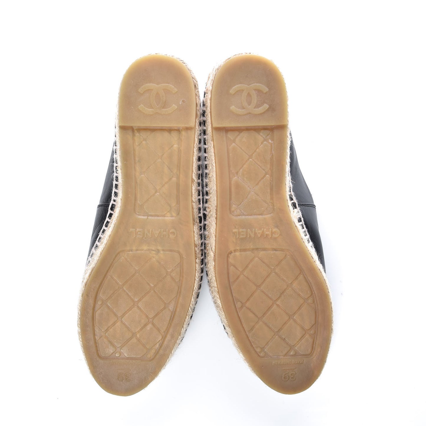 Lambskin CC Espadrilles 39 Black