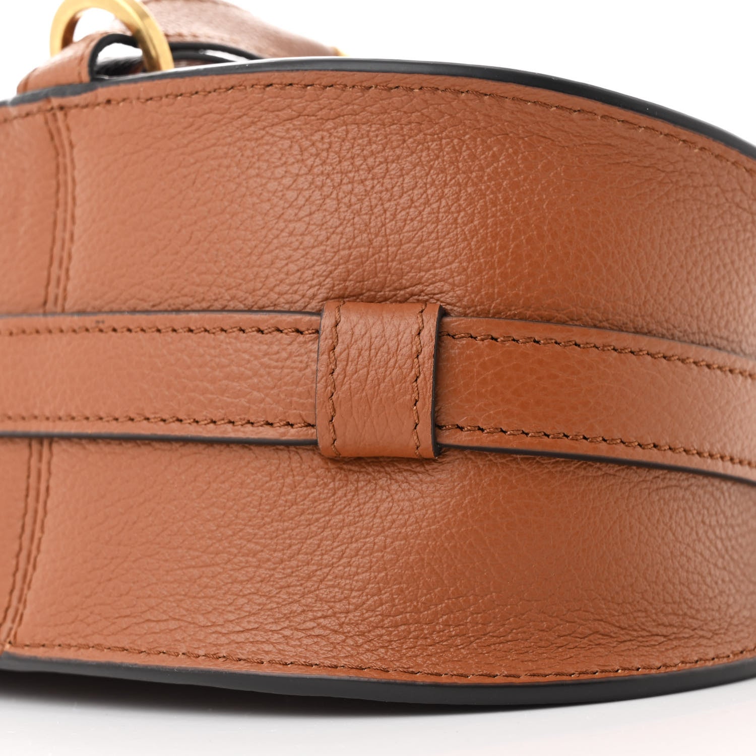 Chloe Calfskin Mini Marcie Round Crossbody Bag Tan 11 of 11