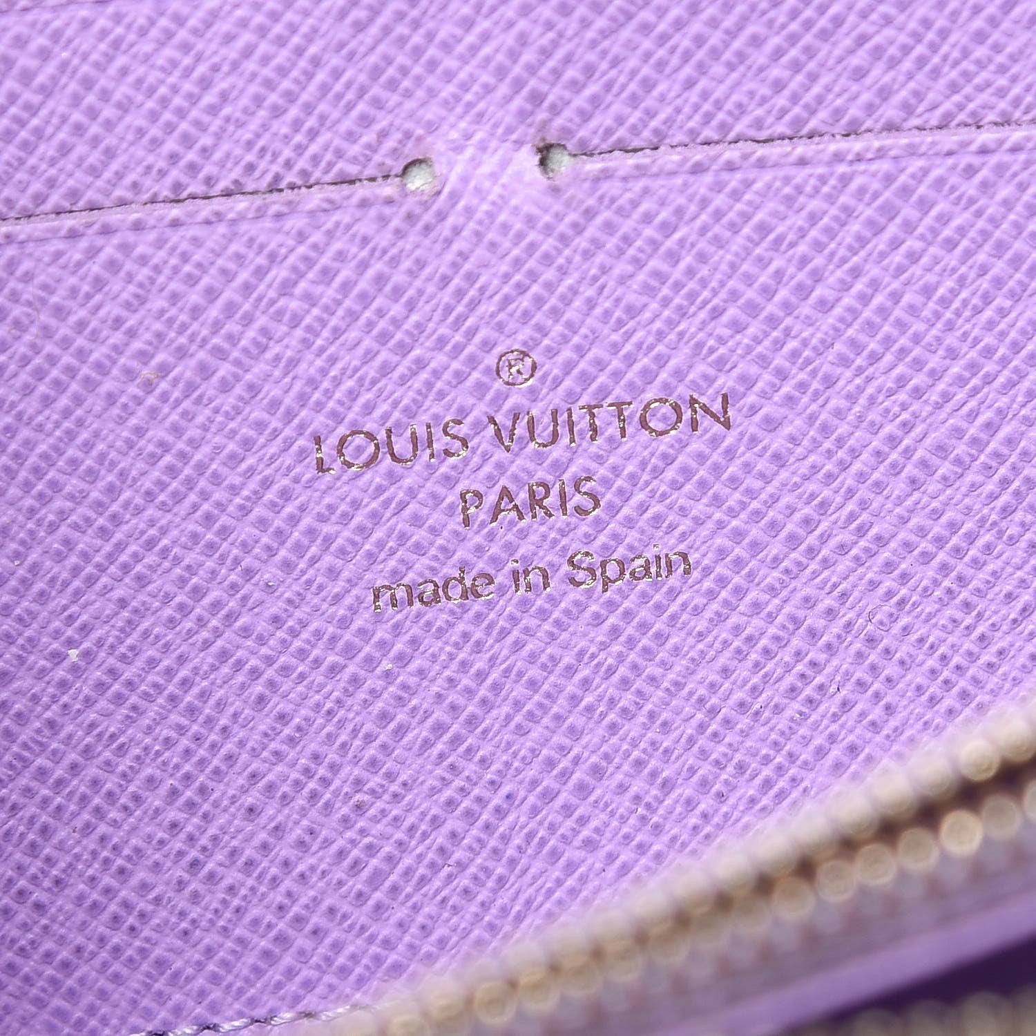 Louis Vuitton Damier Ebene Illustre Zippy Wallet Violet 6 of 8