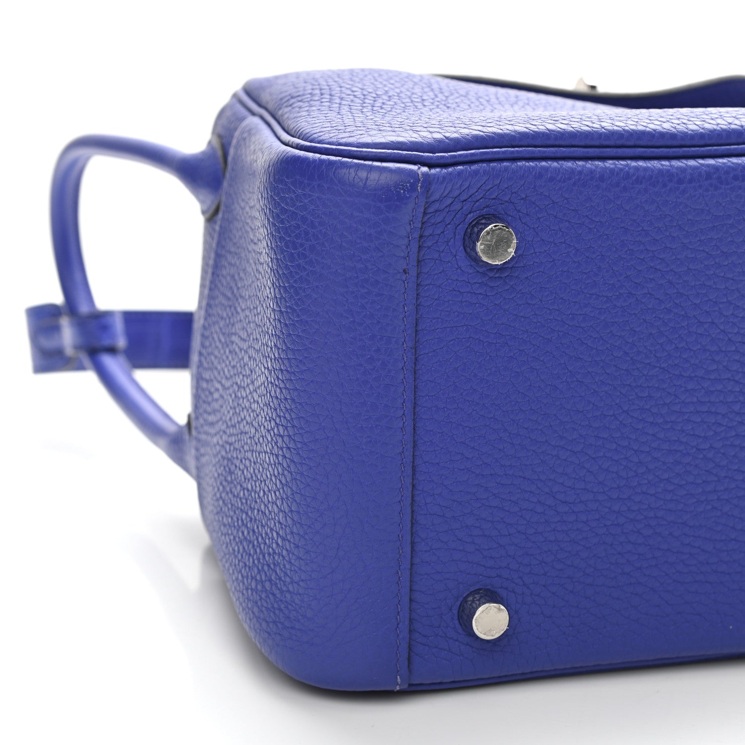 Hermes Taurillon Clemence Matte Niloticus Crocodile Touch Lindy 26 Bleu Electrique 9 of 10