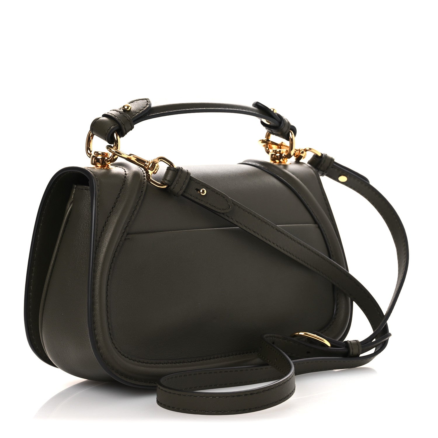 Gucci Roxy Calfskin Medium Blondie Top Handle Bag Luscious Green 3 of 10