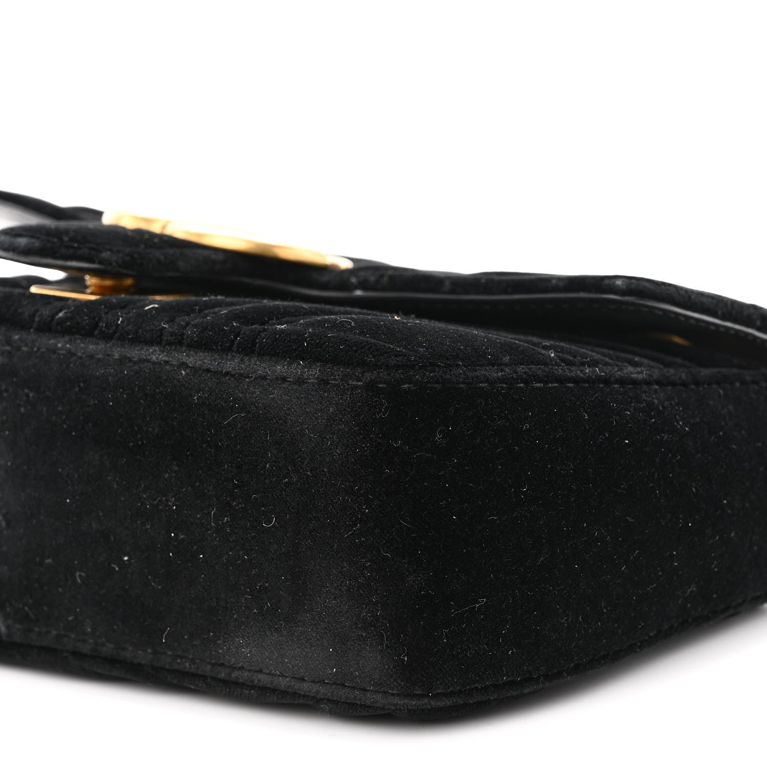 Gucci Velvet Matelasse Mini GG Marmont Black 10 of 10