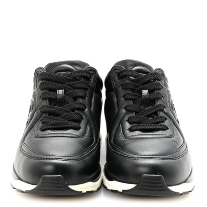 Chanel Calfskin CC Sneakers 36 Black 3 of 9