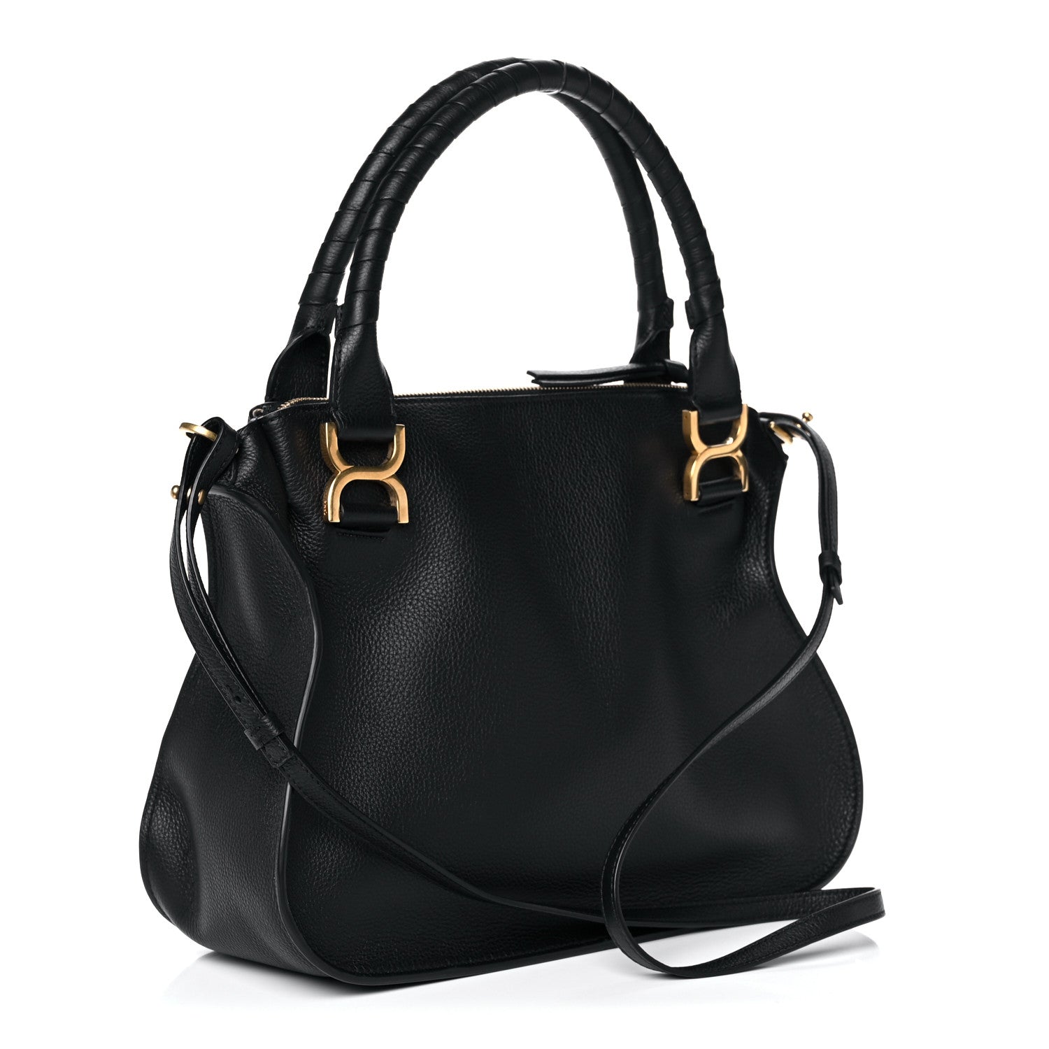 Chloe Calfskin Medium Marcie Satchel Black 3 of 11