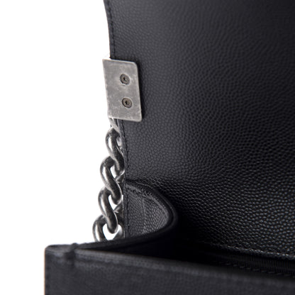 Chanel Caviar Quilted Medium Boy Flap Black 10 of 13