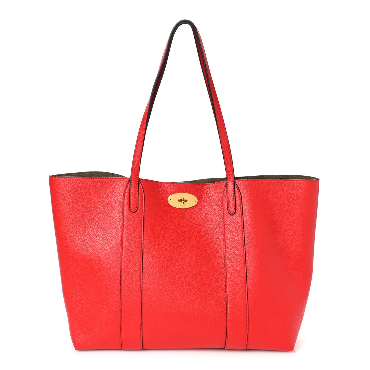 Small Classic Grain Bayswater Tote Ruby Red