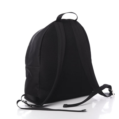 Fendi Nylon Vitello Elite Monster Eyes Rounded Backpack Black Yellow 2 of 9