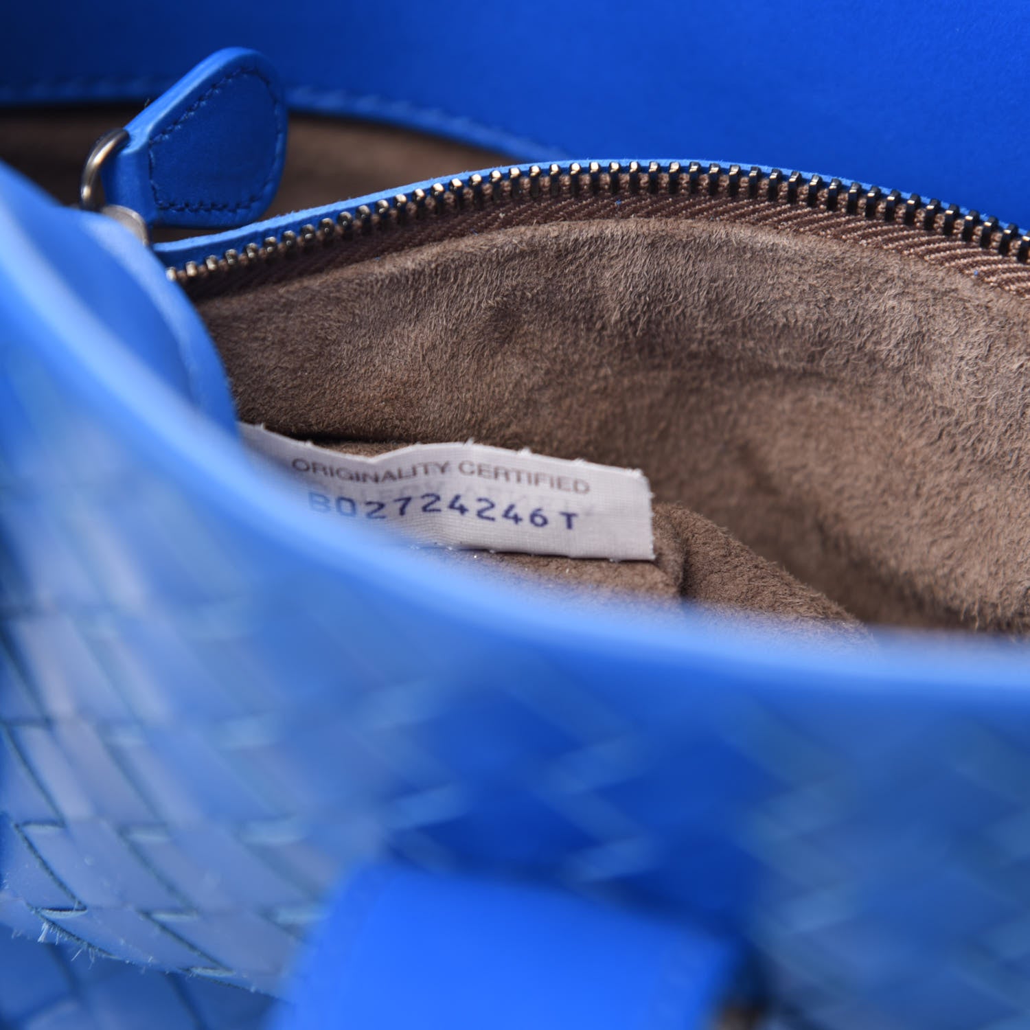 Bottega Veneta Light Calf Intrecciato Small Roma Signal Blue 10 of 11