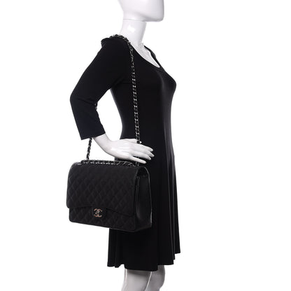 Chanel Caviar Quilted Maxi Double Flap Black 3 of 12