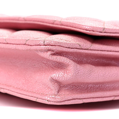Chanel Iridescent Caviar Quilted Wallet on Chain WOC Pink 5 of 12