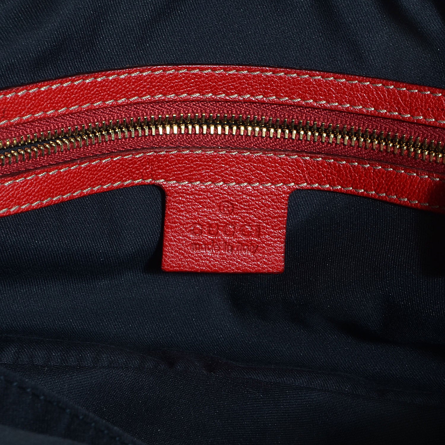 Gucci Leather Capri Small Bowler Red 6 of 8