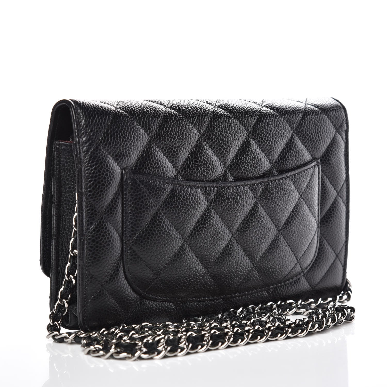 Chanel Caviar Quilted Wallet On Chain WOC Black 3 of 13