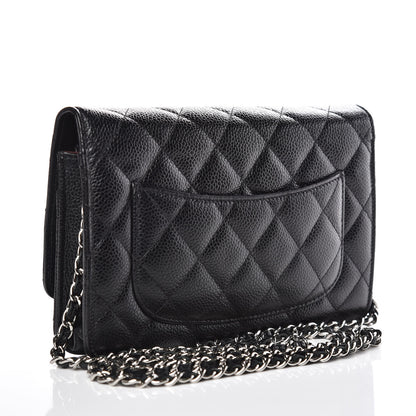 Chanel Caviar Quilted Wallet On Chain WOC Black 3 of 13