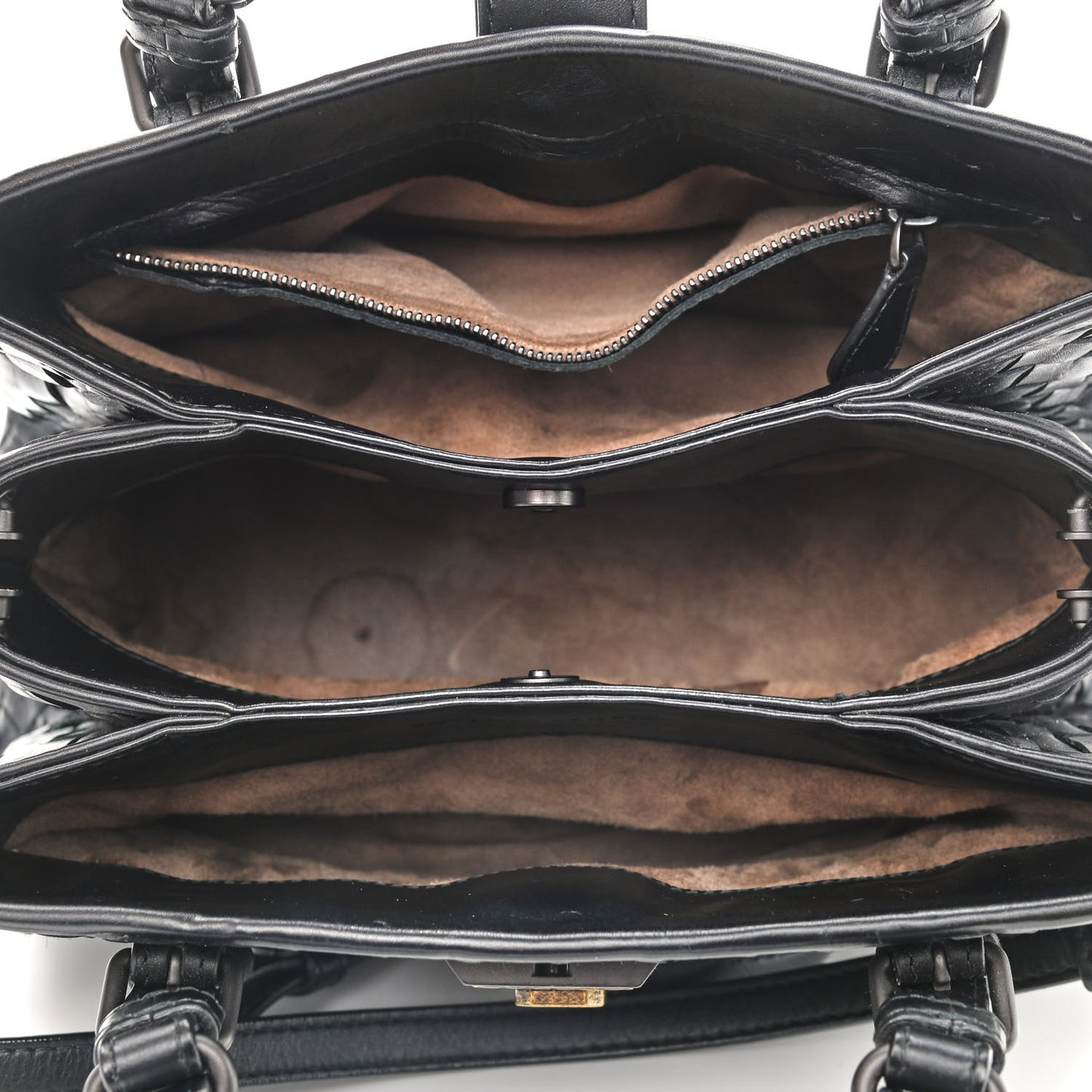 Calfskin Intrecciato Mini Roma Light Tourmaline