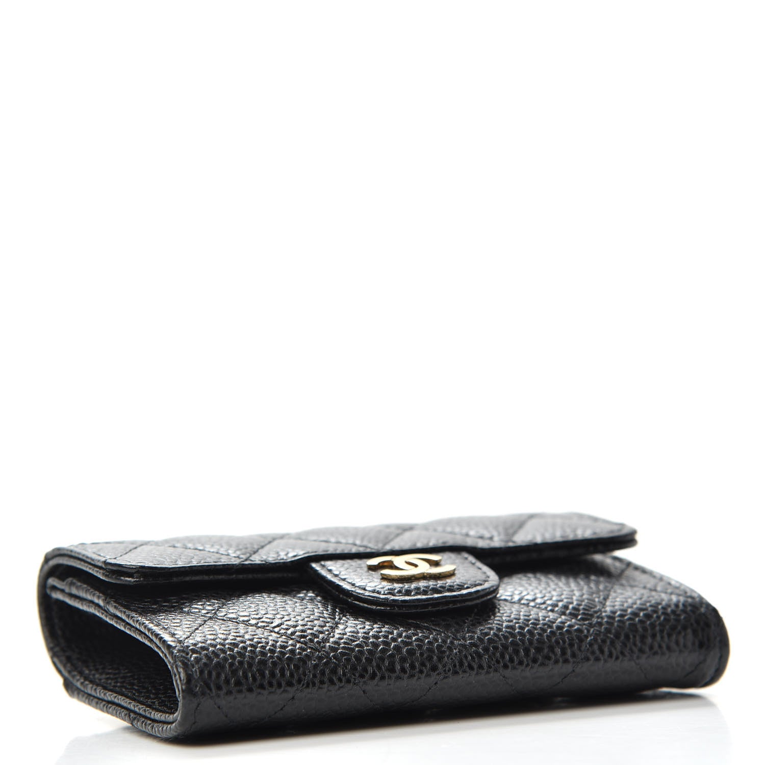 Chanel Caviar Quilted Flap Card Holder Black 4 of 7