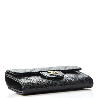 Chanel Caviar Quilted Flap Card Holder Black 4 of 7