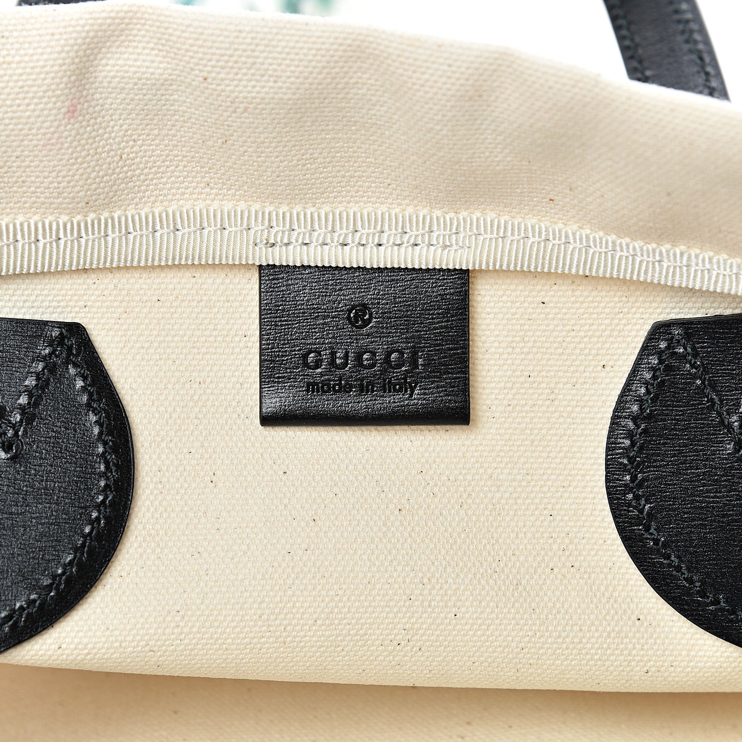 Canvas Chateau Marmont Drawstring Tote Beige
