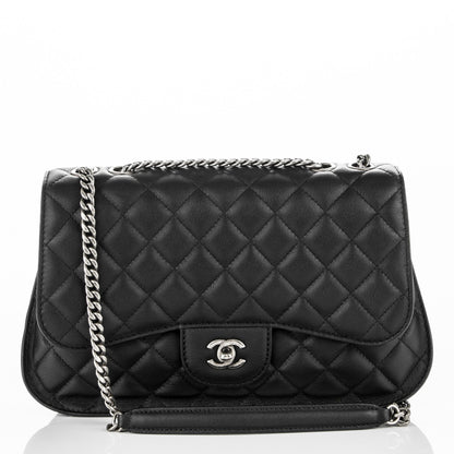 Chanel Goatskin Quilted Double Flap Black 1 of 6