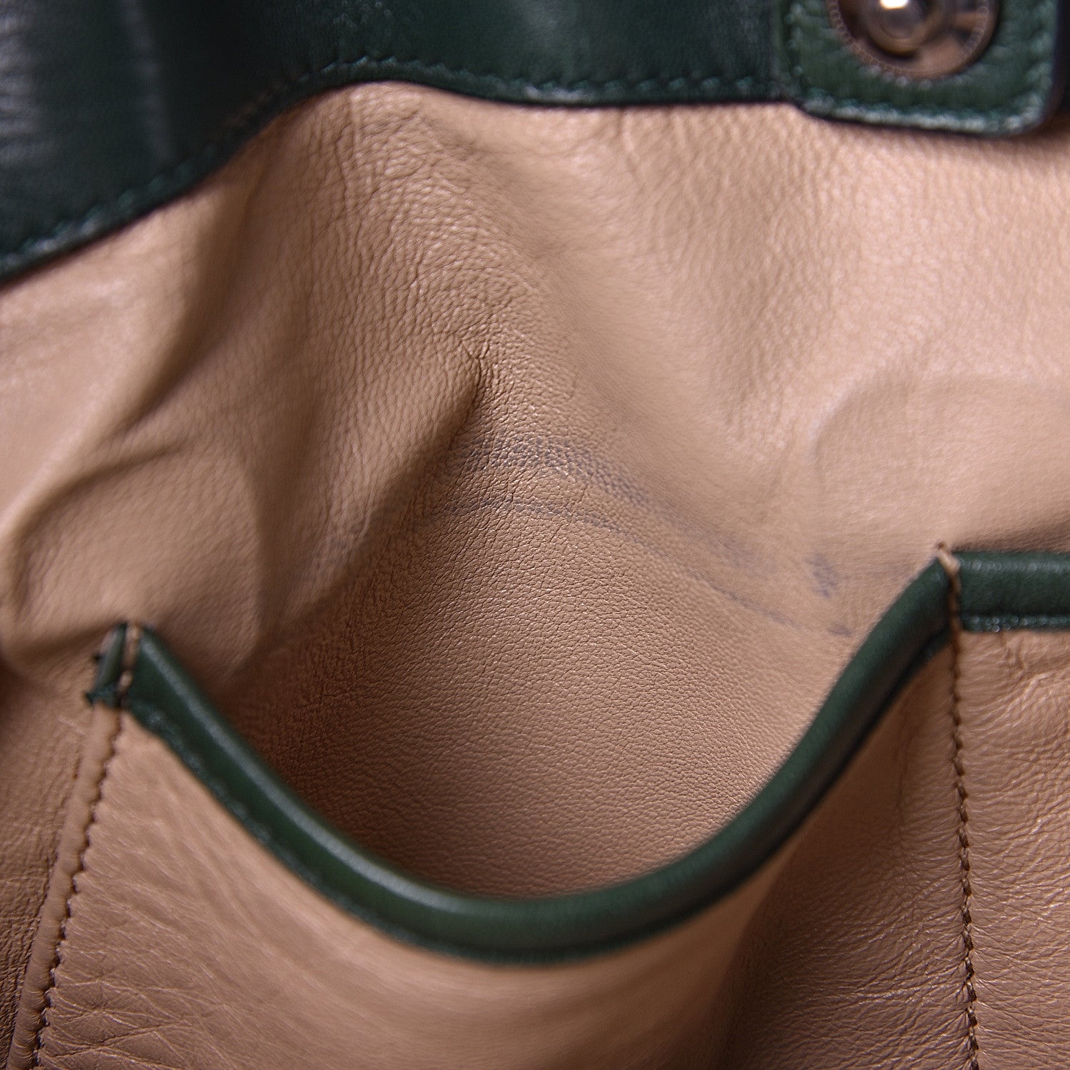 Prada Nappa Gaufre Double Zip Tote Green 9 of 22