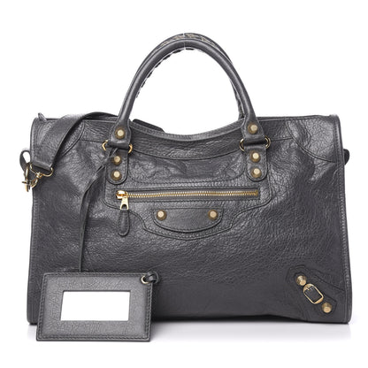 Balenciaga Agneau Giant 12 Gold Hardware City Gris Tarmac 1 of 14
