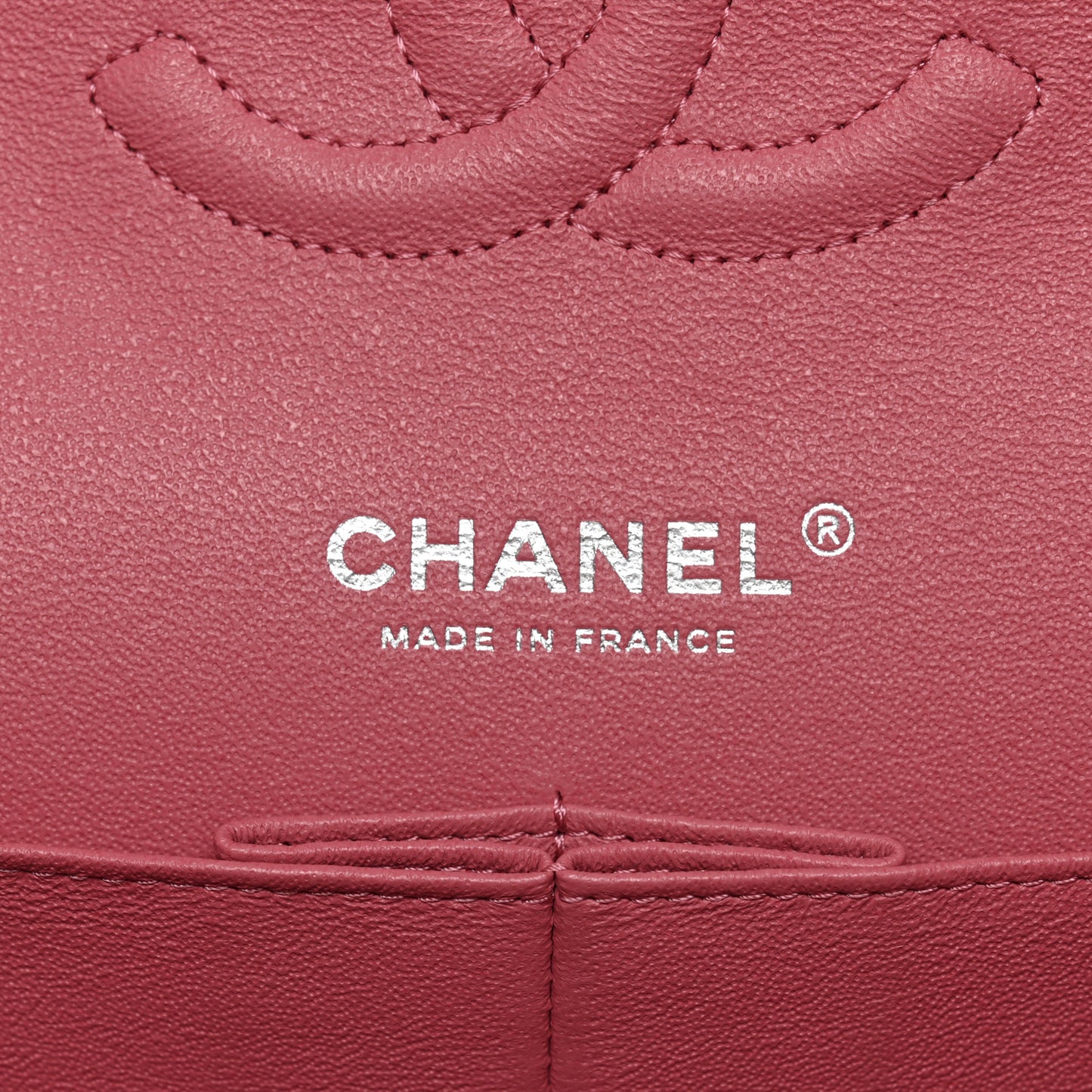 Lambskin Quilted Medium Double Flap Pink