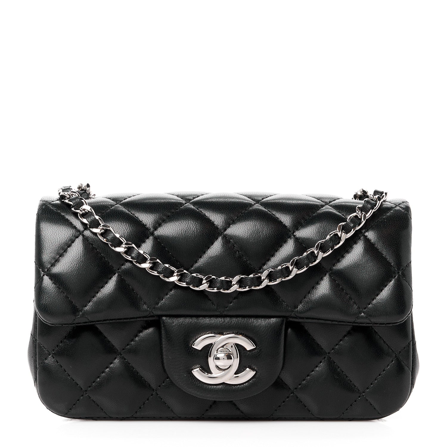 Chanel Lambskin Quilted Extra Mini Flap Black 1 of 13
